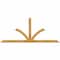 Ekena Millwork Richland Rough Sawn Timber Gable Bracket, Western Red Cedar, 96"W x 40"H x 2"D x 4"F, 10/12 Pitch GBW096X40X0204RIC00RWR - alternate 1